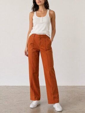 Maison Kitsuné Casual Pants Size 40 US 8 Spice Relaxed Trouser NWT